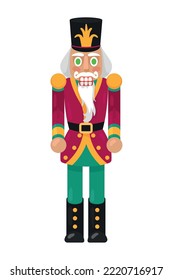 nutcracker soldier with redwine uniform character
