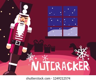 nutcracker soldier with tree christmas