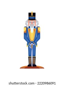 nutcracker with sword icon isolated style