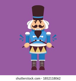 Nutcracker toy Christmas mascot design