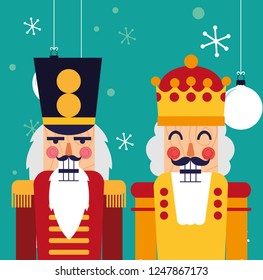 nutcracker toy vector design