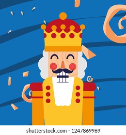 nutcracker toy vector design