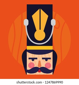 nutcracker toy vector design