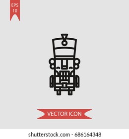 Nutcracker vector icon, illustration symbol