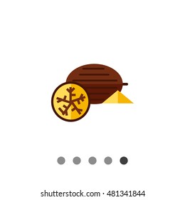 Nutmeg flat icon
