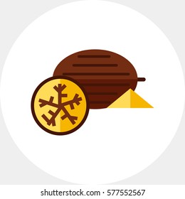 Nutmeg flat icon