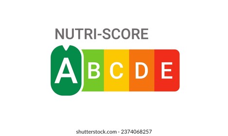 Nutri Score nutrition label symbol healthy eating for food Nutri-Score