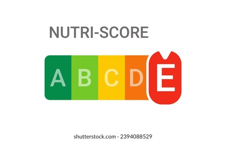 Nutri Score nutrition label symbol healthy eating for food Nutri-Score