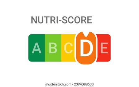 Nutri Score nutrition label symbol healthy eating for food Nutri-Score