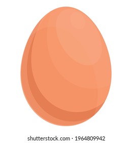 Nutrient egg icon. Cartoon of Nutrient egg vector icon for web design isolated on white background