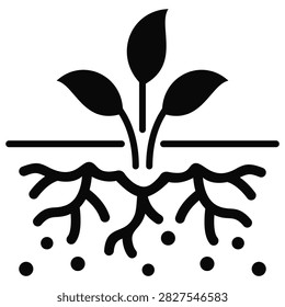 Nutrient Exchange simple and clear vector icon illustration to essential idea or function
