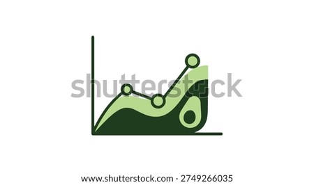 Nutrient graph Line art vector soft elegant color illustration