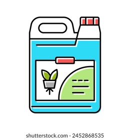 nutrient hydroponics water irrigation color icon vector. nutrient hydroponics water irrigation sign. isolated symbol illustration