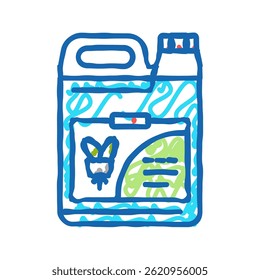 nutrient hydroponics water irrigation doodle icon sketch vector. nutrient hydroponics water irrigation sign. isolated symbol illustration