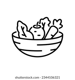 nutrient icon vector in line style