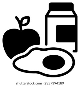 Nutrient rich Foods icon illustration can be used for web, app, infographic, etc