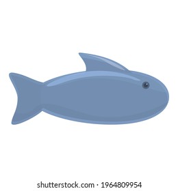 Nutrient river fish icon. Cartoon of Nutrient river fish vector icon for web design isolated on white background