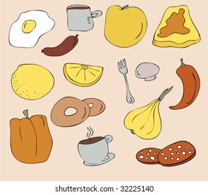 nutrient set cream parts egg fruit group meat coffee harvest community background scene food leaf dining healthy eating set feeding art tea gathering partnership crowd elements series supper nurture d