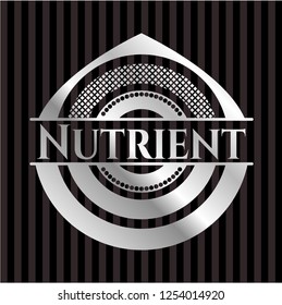 Nutrient silver shiny badge