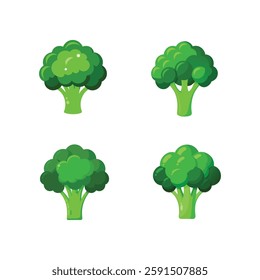 Nutrient-rich broccoli vector artwork for health and wellness.