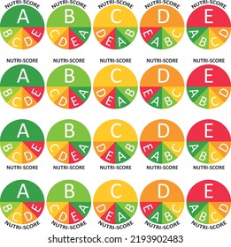 NUTRI-SCORE - Food information - Rating score - A to E