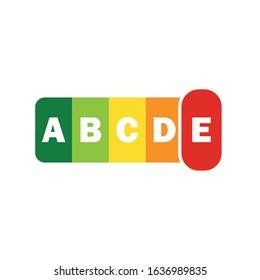 Nutri-Score system. Color scale ranging from green to red (from A to E)