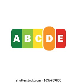 Nutri-Score system. Color scale ranging from green to red (from A to E)