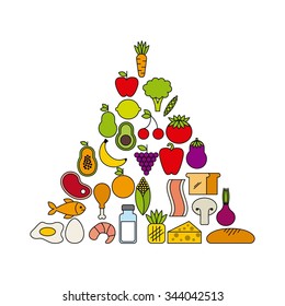 nutrition concept design, vector illustration eps10 graphic 
