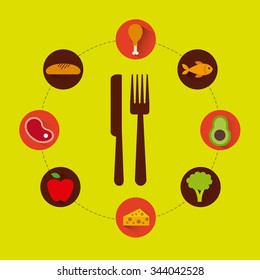 nutrition concept design, vector illustration eps10 graphic 
