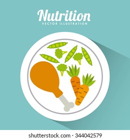 nutrition concept design, vector illustration eps10 graphic 