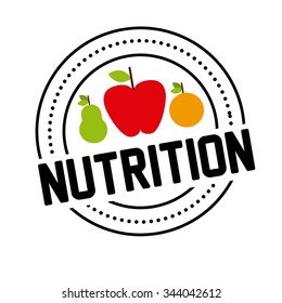 nutrition concept design, vector illustration eps10 graphic 