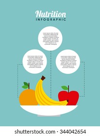 nutrition concept design, vector illustration eps10 graphic 