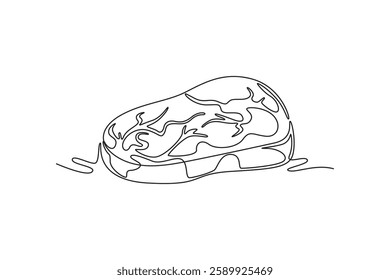 Nutrition concept. Single line draw design vector graphic illustration.
