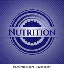 Nutrition with denim texture