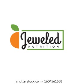 Nutrition and Diet logo design idea. Fruitvector sign concept.orange logo