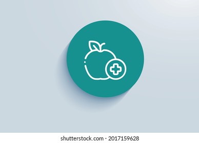 Nutrition And Dietetics Icon Vector Design