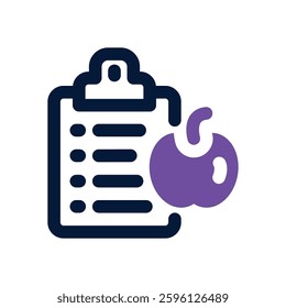 nutrition dual tone icon. Sleek and modern vector icon for websites, mobile apps, marketing materials, and corporate design. Fully scalable and ready to use.