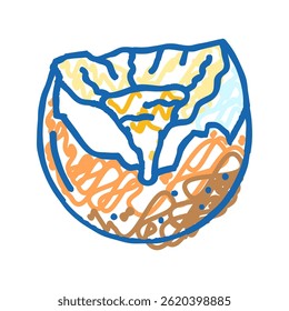 nutrition egg chicken farm food doodle icon sketch vector. nutrition egg chicken farm food sign. isolated symbol illustration
