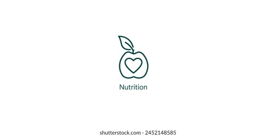 Nutrition Essentials Icon: Balanced Diet and Healthy Eating Vector Design