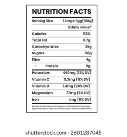 nutrition facts nutrition facts Label supplement facts nutrition Label 