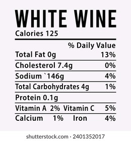 Nutrition Facts Thanksgiving Candied Yams EPS illustration cut file for cutting machine