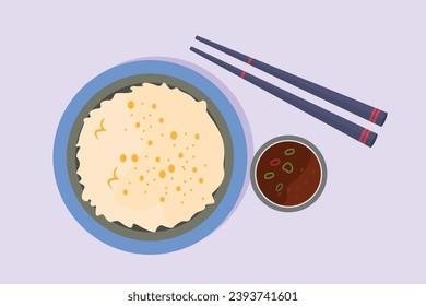 Nutrition Food. Food and health concept. Colored flat vector illustration isolated.