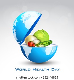 Nutrition Food For Healthy Life, World Health Day Concept.