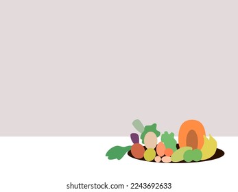 nutrition and food vector illustration flat design