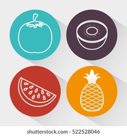 nutrition healthy food icon