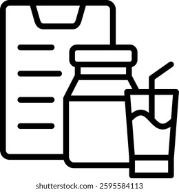 Nutrition Icon Element For Design And Vector