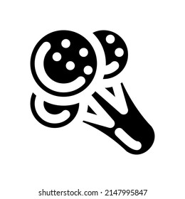 Nutrition icon symbol. Premium quality isolated broccoli element in trendy style.
