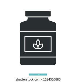 nutrition icon vector illustration logo template for many purpose. Isolated on white background.