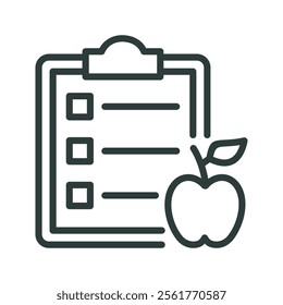 Nutrition icon vector illustration. Simple filled style