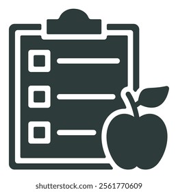 Nutrition icon vector illustration. Simple filled style